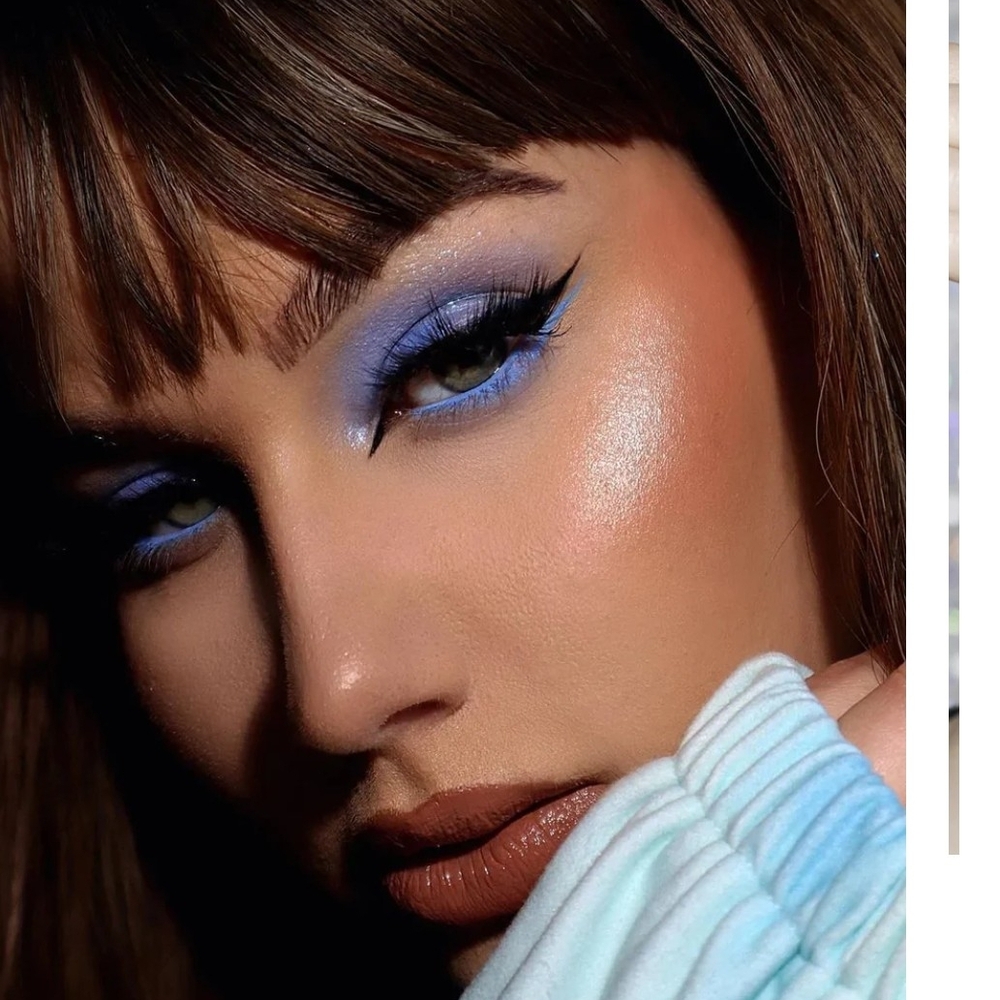 Blue Shimmer Eyeshadow - Universal Women Makeup